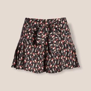 Smocked Waist Tie Skort